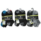Wholesale - 6pk MEN L/C CUSHION SOCKS BLK ASST STYLES SIZE 6-12 C/P 48, UPC: 662239083751